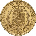792R 80 lire 1830 Scudo svizzero Genova Oro