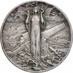 1686D Gettone della pace vittoriosa 1918 Vittoria Johnson (Milano) Argento