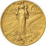 1685D Gettone della pace vittoriosa 1918 Vittoria Johnson (Milano) Oro