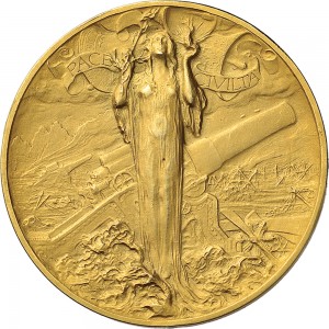 1685D Gettone della pace vittoriosa 1918 Vittoria Johnson (Milano) Oro