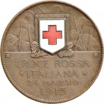 1684R Gettone di guerra 1915 Croce Rossa Johnson (Milano) Bronzo