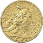 1681D Gettone di guerra 1915 Croce Rossa Johnson (Milano) Oro