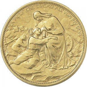 1681D Gettone di guerra 1915 Croce Rossa Johnson (Milano) Oro