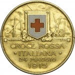 1785R Gettone di guerra 1915 Croce Rossa Johnson (Milano) Oro