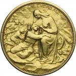 1785D Gettone di guerra 1915 Croce Rossa Johnson (Milano) Oro
