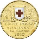 1759R Gettone di guerra 1915 Croce Rossa Johnson (Milano) Oro