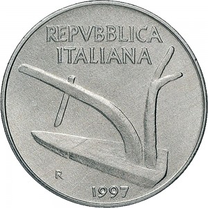 2206D 10 lire 1997 Spighe Roma Italma