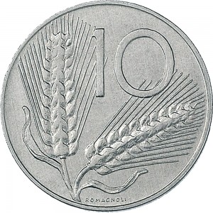 2206R 10 lire 1997 Spighe Roma Italma