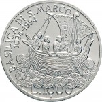 2494R 1.000 lire 1994 Anno Marciano in Venezia Roma Argento