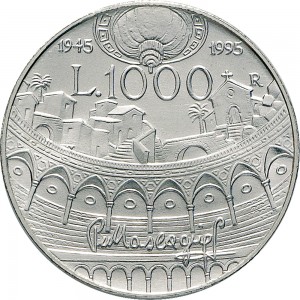 2506R 1.000 lire 1995 Pietro Mascagni Roma Argento