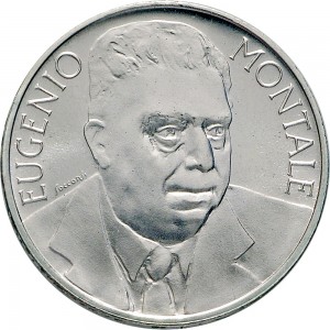 2512R 1.000 lire 1996 Eugenio Montale Roma Argento