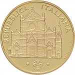 2382D 100.000 lire 1995 Basilica di Santa Croce Roma Oro