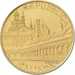2384D 100.000 lire 1996 Certosa di Pavia Roma Oro