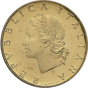 2127D 20 lire 1989 Ramo di quercia 2° tipo Roma Bronzital