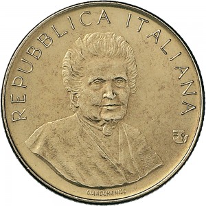1934D 200 lire 1980 Maria Montessori Roma Bronzital