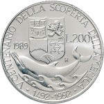 2442R 200 lire 1989 Scoperta dell