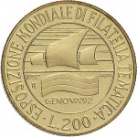 1940R 200 lire 1992 Esposizione Genova 