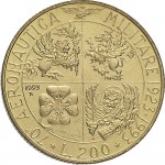 1942R 200 lire 1993 Stemma Aeronautica militare italiana Roma Bronzital
