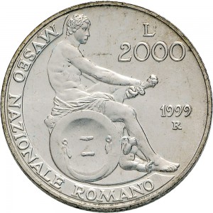 2534R 2.000 lire 1999 Museo nazionale romano Roma Argento