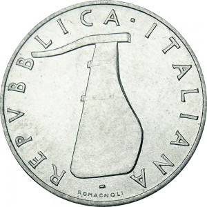 2563D 5 lire 1967 Delfino Roma Italma