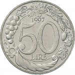 2086R 50 lire 1997 Testa turrita Roma Cupronichel