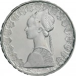 1772D 500 lire 1958 Caravelle Roma Argento