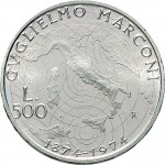 2396R 500 lire 1974 Guglielmo Marconi Roma Argento