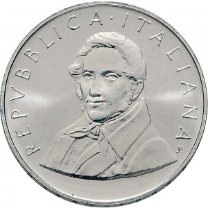 2410D 500 lire 1985 Alessandro Manzoni Roma Argento