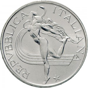 2420D 500 lire 1987 Mondiali di atletica Roma Roma Argento