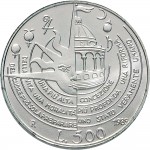 2446R 500 lire 1989 Tommaso Campanella Roma Argento