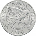 2448R 500 lire 1990 Mondiali di calcio Italia 