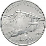 2454R 500 lire 1990 Tiziano Roma Argento