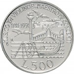 2464R 500 lire 1991 Antonio Vivaldi Roma Argento