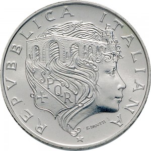 2456D 500 lire 1991 Ponte Milvio Roma Argento