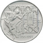 2482R 500 lire 1993 Carlo Goldoni Roma Argento