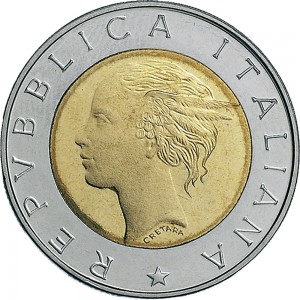 1902D 500 lire 1999 Elezioni Parlamento europeo Roma Acmonital e Bronzital