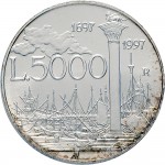 2518R 5.000 lire 1997 Canaletto Roma Argento