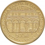 2383R 50.000 lire 1995 Basilica di Sant’Antonio Roma Oro