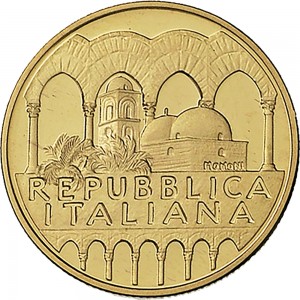 2389D 50.000 lire 1998 Chiesa di San Giovanni degli Eremiti Roma Oro