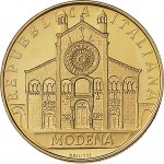 2391D 50.000 lire 1999 Duomo di Modena Roma Oro