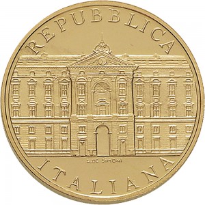 2395D 50.000 lire 2001 Reggia di Caserta Roma Oro
