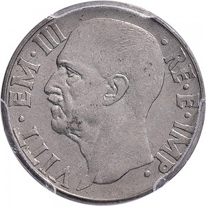 1756D 10 Centesimi 1943 XXI Scudo semirotondo Aosta Acmonital