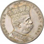 1691D Tallero da 5 lire 1891 Aquila spiegata Roma Argento