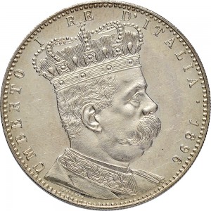 1692D Tallero da 5 lire 1896 Aquila spiegata Roma Argento