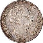 1286D 1 lira 1892 Scudo sannitico Roma Argento