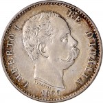 1287D 1 lira 1899 Scudo sannitico Roma Argento