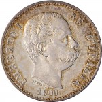 1288D 1 lira 1900 Scudo sannitico Roma Argento
