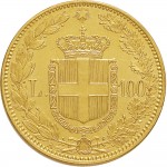 1244R 100 lire 1880 Scudo sannitico 1° tipo Roma Oro