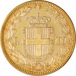 1245R 100 lire 1882 Scudo sannitico 1° tipo Roma Oro