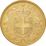 1246R 100 lire 1883 Scudo sannitico 1° tipo Roma Oro
